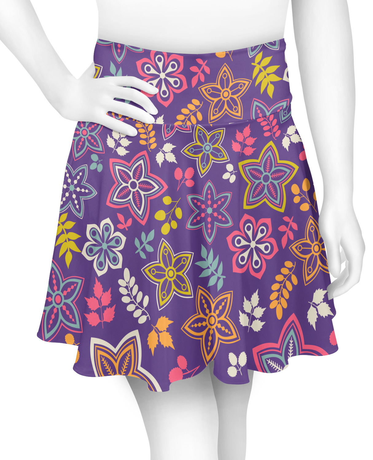 Floral Print Zip Up Mini Skirt – Sai Feel